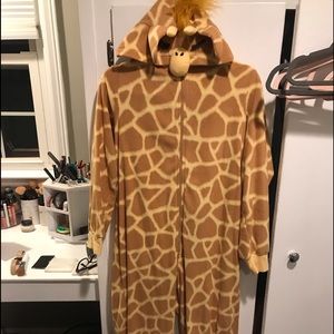 Giraffe adult onesie